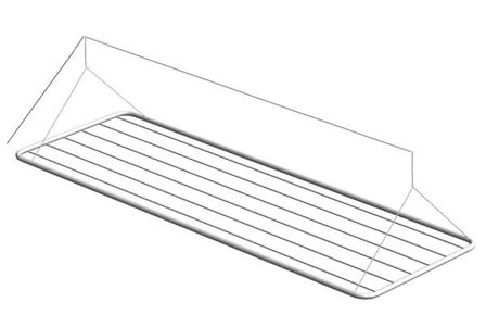 Erics Industrier 19000 Tørkeheis hvit, 6 stk. stålliner 1000 x 500 mm, Vaskerom
