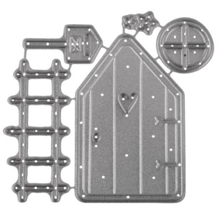 Skæreform - Elverhus - 7 x 7 cm - Grå - RAYHER - Voksen - Blandet
