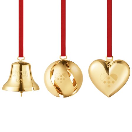Georg jensen Georg Jensen CC 2025 Gåvoset 3 delar, 18K guldplätering | Inredning > Juldekorationer > Juldekoration | Bagaren och Kocken