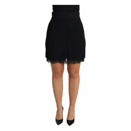 Dolce & Gabbana, Mini Skirt Czarny, Kobieta, Rozmiar: S