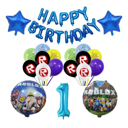 Børnefødselsdagsgaveposer Roblox Tema Festartikler Papfade Kop Tallerkener Serviet Baby Shower Engangsservicesæt 80 stk.-XF10-