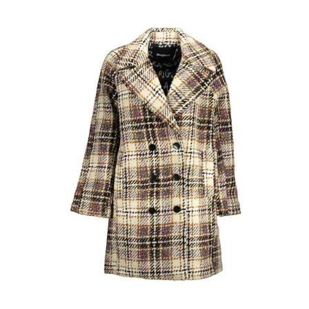 Desigual Double-Breasted Coats inbo, Dame Uldfrakker