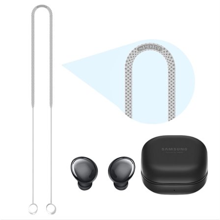 Silikon Anti-förlorad Rem för Samsung Galaxy Buds Pro Bluetooth Hörlurar - Bekväm och Säker White