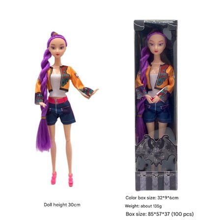 Kpop Demon Hunters Dockor - Rumi Mira Zoey Anime Actionfigurer Kompatibel med Jenter, Vakre DIY Samleleker 1