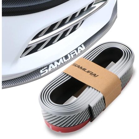 Pack-1 2,5 m/8,2 fot kolfiberläpp till bilens främre stötfångare