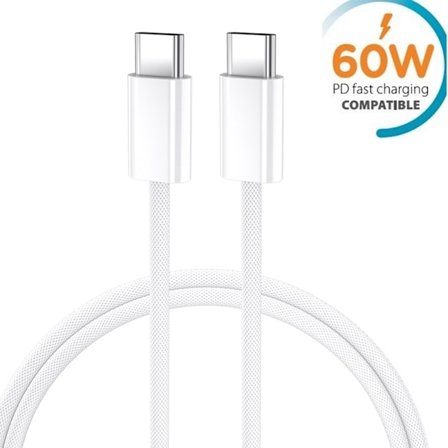 PD Snabbladdning 60W USB-C To USB-C kabel till Samsung, USB-C-enheter