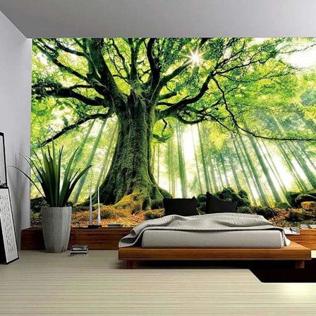 Skovtapet Nature Tree Tapestries, Ekstra Stor Overdimensioneret Ta