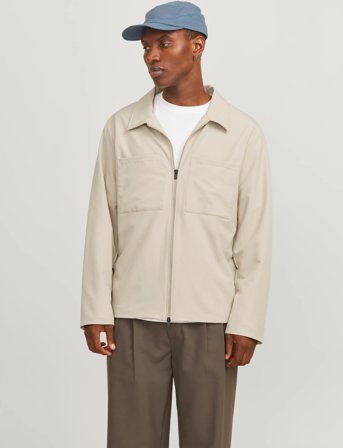 Jack & Jones Jjeperfect Shacket Sn - Beige - S
