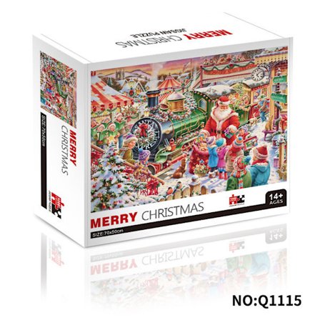 Julepuslespil til børn, tidlig uddannelse, papirflyvemaskine puslespil til voksne 1000 brikker