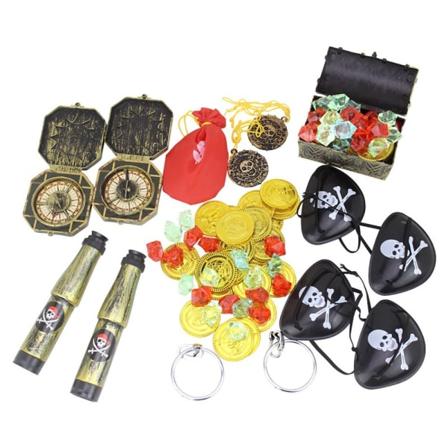36/48/60/144 KPL Halloween Pirate Lelut Treasure Kultakolikot 60 KPL 60PCS