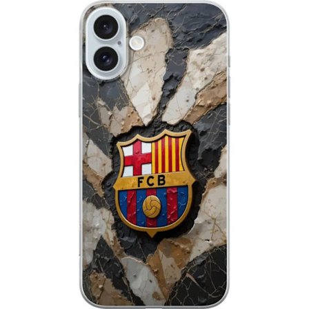 Kompatibelt Mobilskal till Apple Apple iPhone 16 Plus PSG Paris Saint Germain fotboll Mbappé röd vit blå design