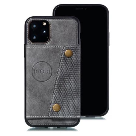 Beskyttende etui med kortholder - iPhone 13 Pro Grå