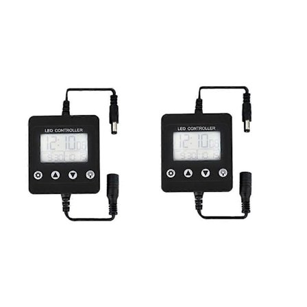 Akvarium Dimningssystem Akvarium LED-ljus Timer Dimmer Kontroller Fullspektrum Belysning Ström Lin