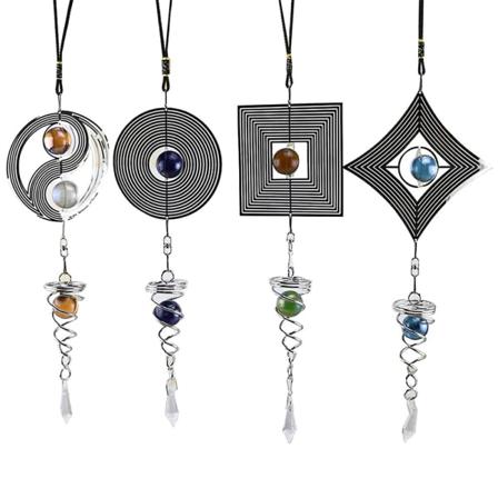 Garden Wind Chimes Spinner Hängande Prydnadshänge Windchime