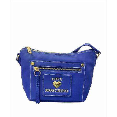 Love Moschino, Cross Body Bags Blauw, Dames, Maat:ONE Size