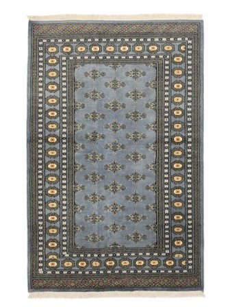 Medalionowy Mały Pakistański Bucharski 2Ply Dywan 126X193 Wełna