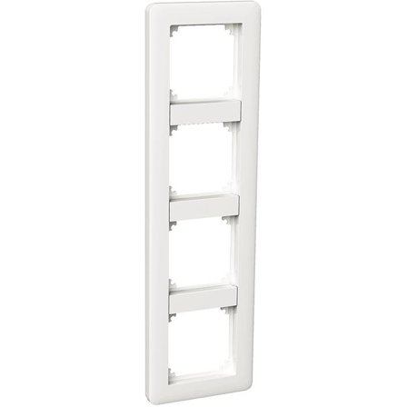 Schneider Electric Exxact Primo Kombinasjonsramme hvit, blank 4 rom, Strømbrytere & vegguttak