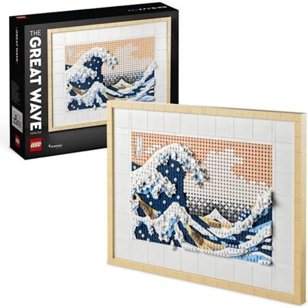 LEGO ART 31208 HOKUSAI - The Great Wave, Japanese Wall Decoration, Creative Leisure, Adults