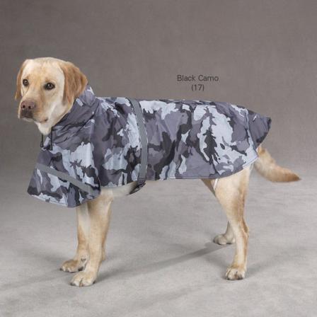 Camo Rain Jacket - GRÅ - Hurtta, Julius-k9, Fuzzyard, Flexi, Ruffwear, Petstudio, Casual Canine, Dog is Good mm. på Doggie.se