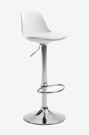 Kave Home - ORLANDO-T barstol, 2-pack - Vit - Barstolar & pallar - Från Homeroom