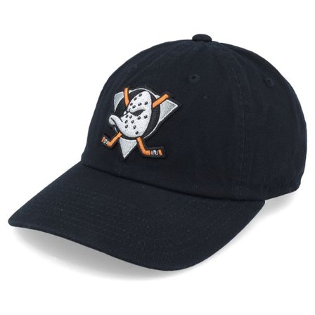 American Needle - NHL Svart unconstructed Keps - Anaheim Ducks Blue Line Black Dad Cap @ Hatstore