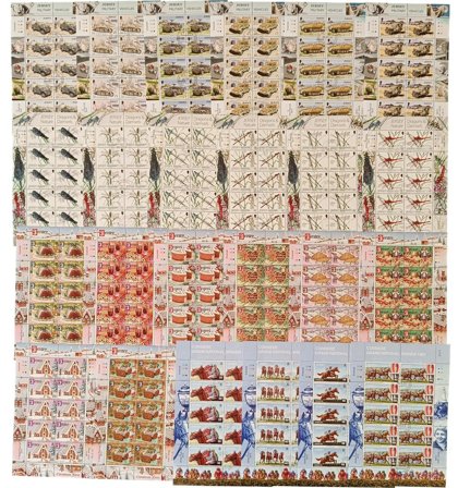 Jersey - 54 forsk. miniark - Stemplede - Stemplet