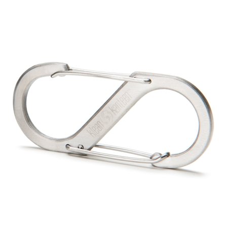 Klean kanteen #3 Karbiinihaka, brushed stainless steel