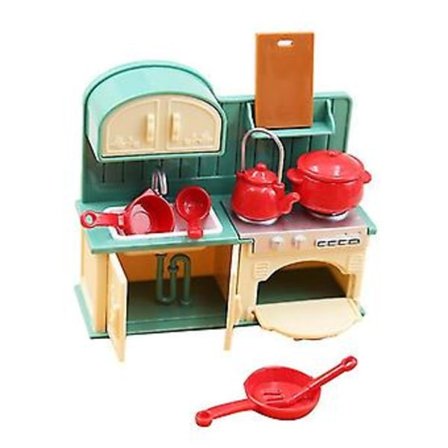 1:18 Mini Kit Spis Spatel Tvättställ Set Råttleksaker