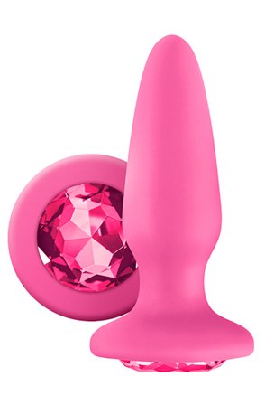 NS Novelties Pink Butt Plug With Sparkling Gem - Woome.pl