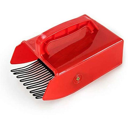 Svart rips og blåbærplukker med ergonomisk håndtak og blåbærbørste