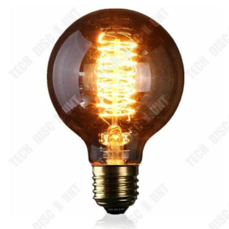 TD G80 Edison trådlindad glödlampa spiralhängande volframtråd retro kreativ personlighet glödlampa heminredning