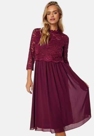 Bubbleroom Occasion Lace Midi Dress Klær