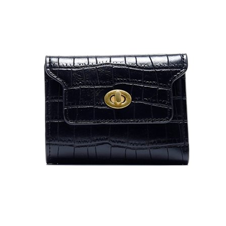 Dame lommebok pengeveske SVART