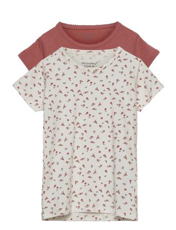 Basic 33 -T-Shirt Ss T-shirts Short-sleeved Multi/mönstrad Minymo