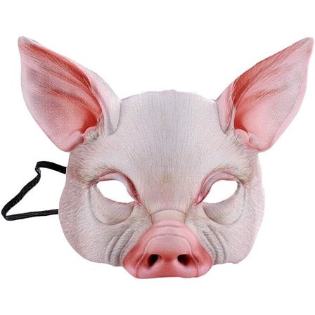 1st Half Face Animal Mask Pig Mask Skräck Pig Mask For Hallow