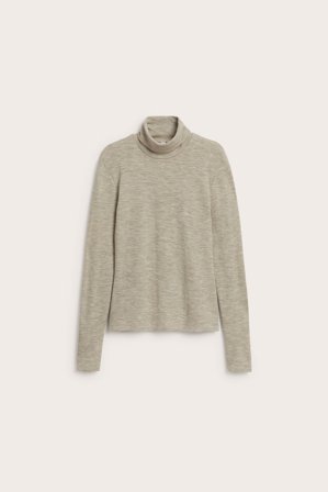 Kappahl | Pologenser i merinoull | Melert beige