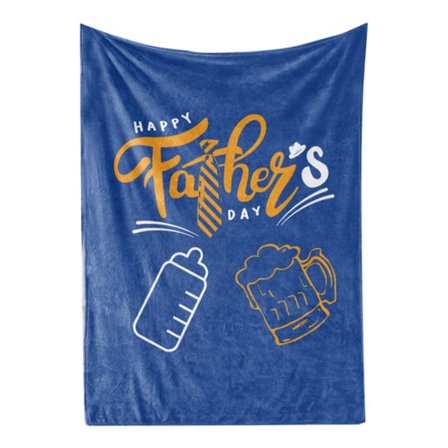 Åndbart Klart Polyester Tæppe Lyse Farver Maskinvaskbart 100x120cm Fars Dags Gave BL331-1