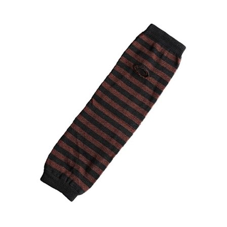 Armvarmere stripete, fingerløse og lange - Svart/brun [35cm]