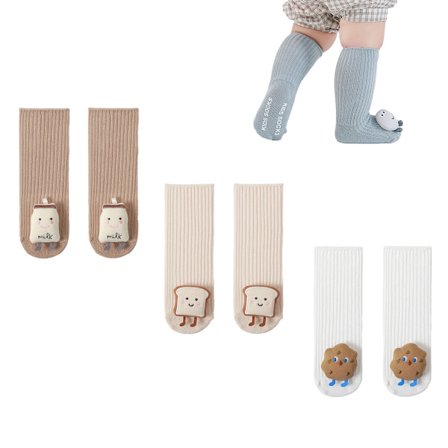 3D Baby Vintertoffelstrumpor Söta Djur Fuzzy Hemtofflor