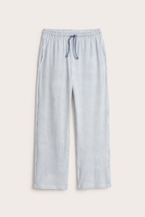 Kappahl | Randiga pyjamasbyxor | Mörkblå