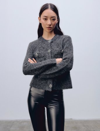 Ida Sjöstedt Julee Cardigan - Grey - 42