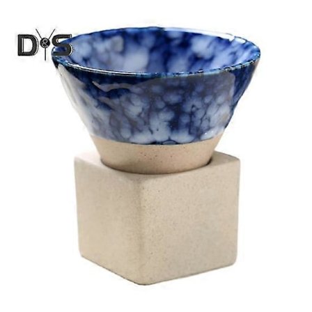 100ML Krus Keramik Tragt Kaffekop med Base Varmebestandig Håndlavet Japansk Stil Latte Cappuccino Te Espresso Konisk Krus Fødselsdagsgave