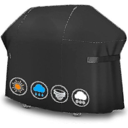 Kraftigt grillöverdrag för Weber Summit 600-serien (S-620/S-650/S-670) & 2022 Genesis 435, 147 cm BBQ Väderbeständigt överdrag 600D