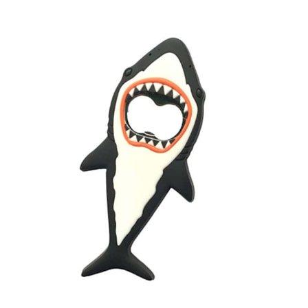 Flasköppnare(Svart)Stor mun haj flasköppnare
