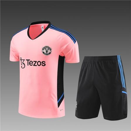 Säsong 22-23 Manchester United kortärmad tröja för vuxna/barn pink 24