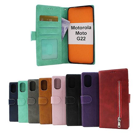 Zipper Standcase Wallet Motorola Moto G22