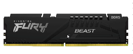 Kingston FURY Beast - DDR5 - sett - 64 GB: 4 x 16 GB - DIMM 288-pin - 6000 MHz / PC5-48000 - ikke-bufret