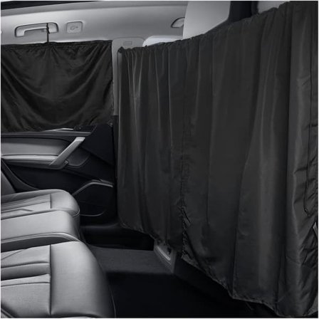 3-delt Bilrude Solskærmsgardin /Myggenet - Universel Solskærm med UV-beskyttelse | Privatlivsbeskyttelse & Lysblokering for Børn & Voksne