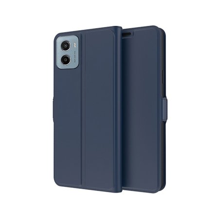 SKALO Motorola Moto G06 4G Ultratyndt design Flip Cover - Blå