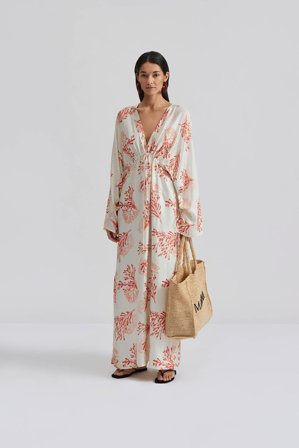 Malina - Kimberly maxi dress - XS - Coral Red
